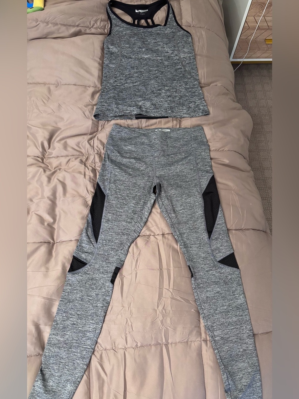 Forever 21 Athleisure Set: Leggings (size S) & Sports Bra Tank (size M